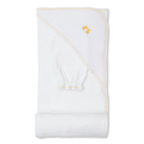 Kissy Kissy Kids New Born White & yellow Towel