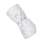 Kissy Kissy Kids New Born White & yellow Towel