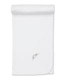 Kissy Kissy Kids New Born Boy's White Blanket