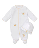 Kissy Kissy Kids New Born Girl's White & Yellow Sleepsuit