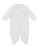 Kissy Kissy Kids New Born Unisex White & Silver Sleepsuit Set