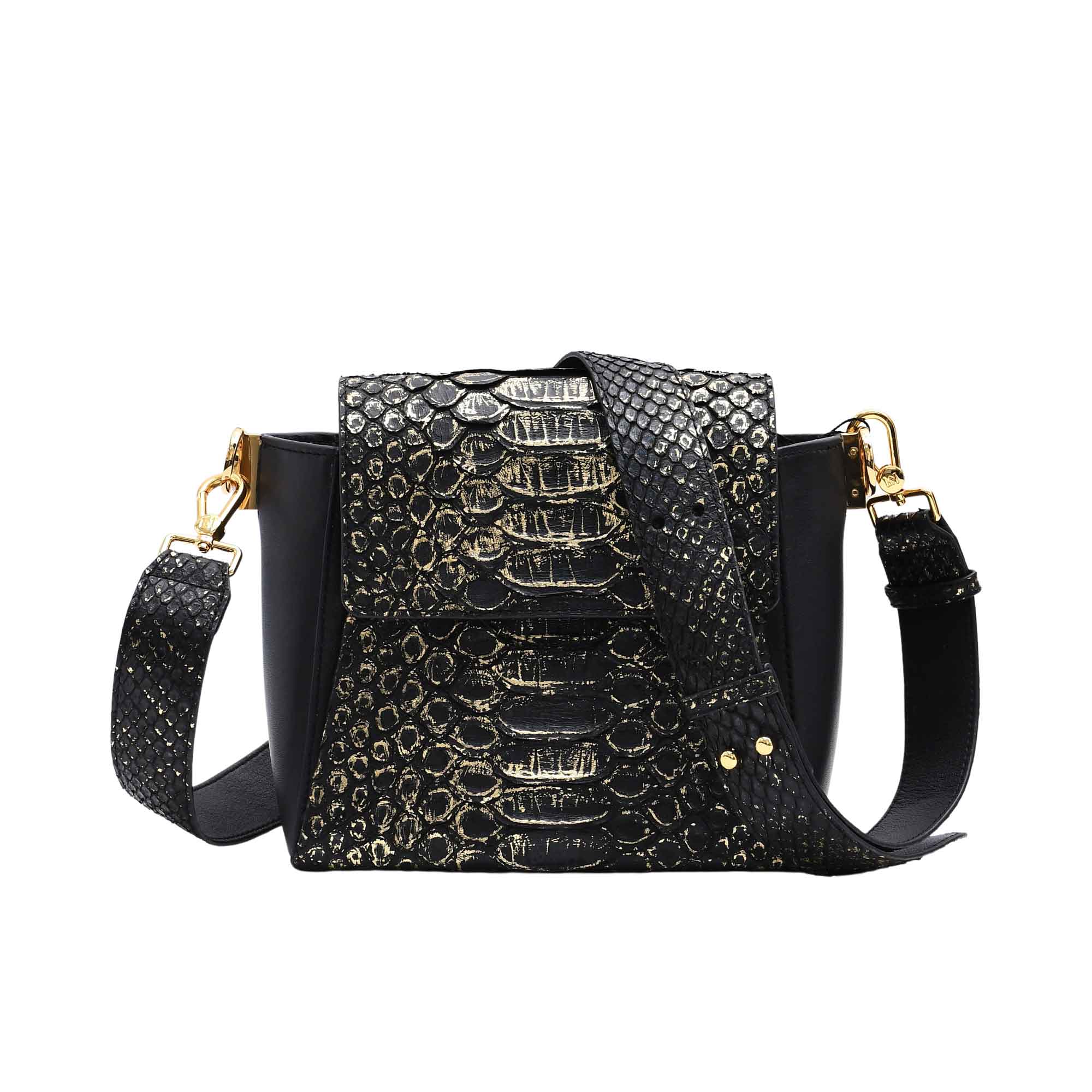 Kyra Women's Karina Large Black Rain Gold Shoulder Bag | Bag | Bags | GCC | Shoulder Bag | Women All Bags | Womens Kyra Women's Karina Large Black Rain Gold Shoulder Bag | Bag | Bags | GCC | Shoulder Bag | Women All Bags | Womens