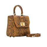 Kyra Women's Luna Caramel Morolus Square Hand Bag