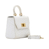 Kyra Women's Luna Square Off-white Hand Bag