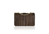Kyra Women's Luxury Python-Print Shoulder Bag