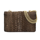Kyra Women's Luxury Python-Print Shoulder Bag