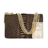 Kyra Women's Luxury Python-Print Shoulder Bag