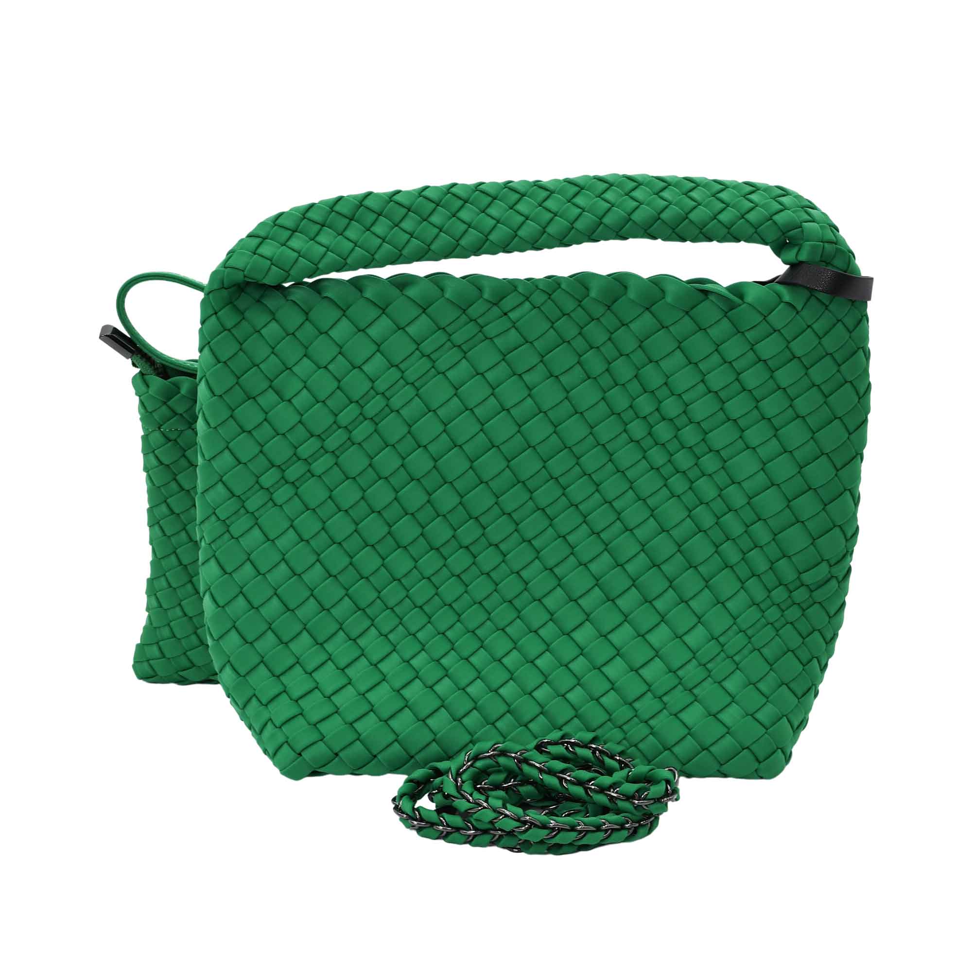 Elevate your daily ensemble with the effortless sophistication of the Karisma Woven Hobo Bag.