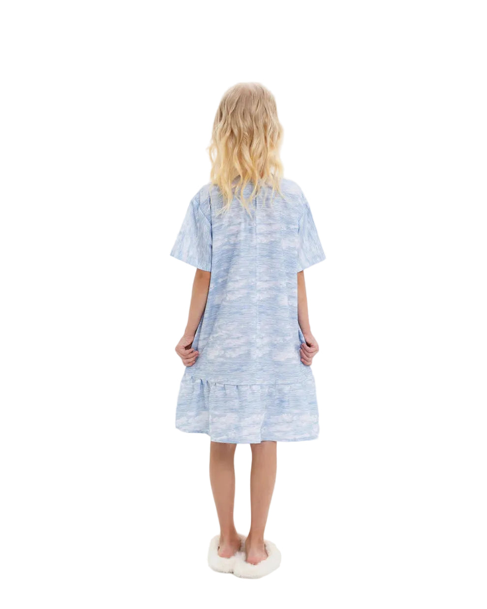 Katees Kids Girl's Cotton Dress – Flowy Twirl Dress with Custom Illustration