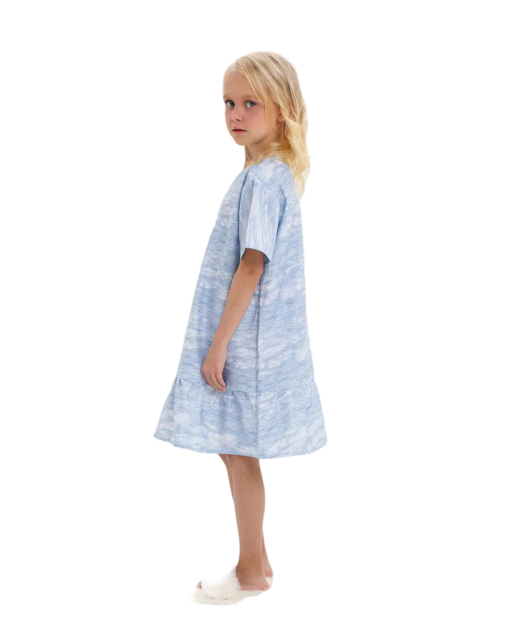 Katees Kids Girl's Cotton Dress – Flowy Twirl Dress with Custom Illustration