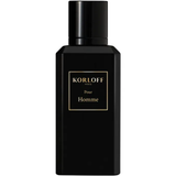 Korloff Pour Homme EDP 88Ml Black Korloff Pour Homme perfume bottle on a white background