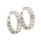 Lara Heems Women's Hoop Earrings White