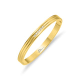 Police Lavaliere Women’s Gold Crystal Bangle – Linear Pattern Bracelet