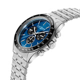 Saint Honore Le Bourget Gents Blue Dial Stainless Steel Silver Watch