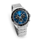 Saint Honore Le Bourget Gents Blue Dial Stainless Steel Silver Watch