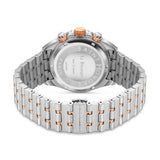 Saint Honore Le Bourget Gents Black Dial Stainless Steel Rose Gold Watch