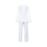 Lea Women's Satin Allover Pyjama Set
