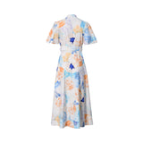 Leo Lin Women's Cream Rosebud Print Long Dress