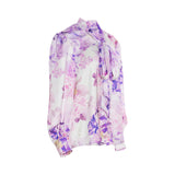 Leo Lin Women's Camellia Print in Mauve Blouse