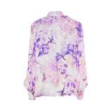 Leo Lin Women's Camellia Print in Mauve Blouse