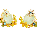 LES NEREIDES Mimosa And Star Anise Sleeper Earrings