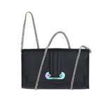 Lancel Women's Black Chain Clutch Bag