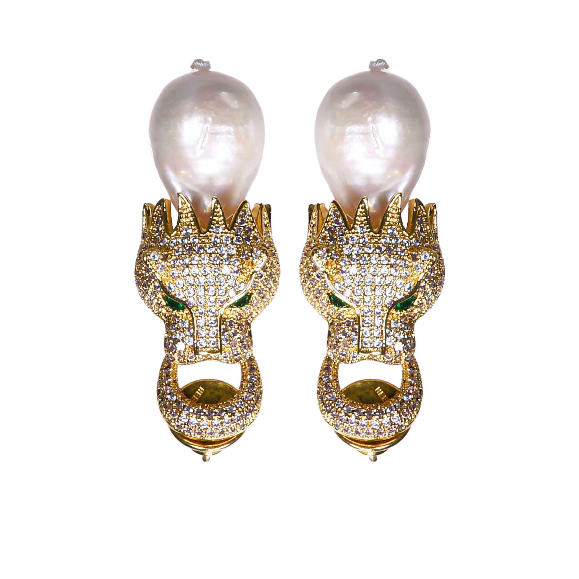 Lara Heems Women's Earring Lion Pearl Gold | Earring | Earrings | Fashion Accessories & Jewellery | Fashion Accessories & Jewrllery | Fashion Jewellery | Women | Women Earrings | Womens Lara Heems Women's Earring Lion Pearl Gold | Earring | Earrings | Fashion Accessories & Jewellery | Fashion Accessories & Jewrllery | Fashion Jewellery | Women | Women Earrings | Womens