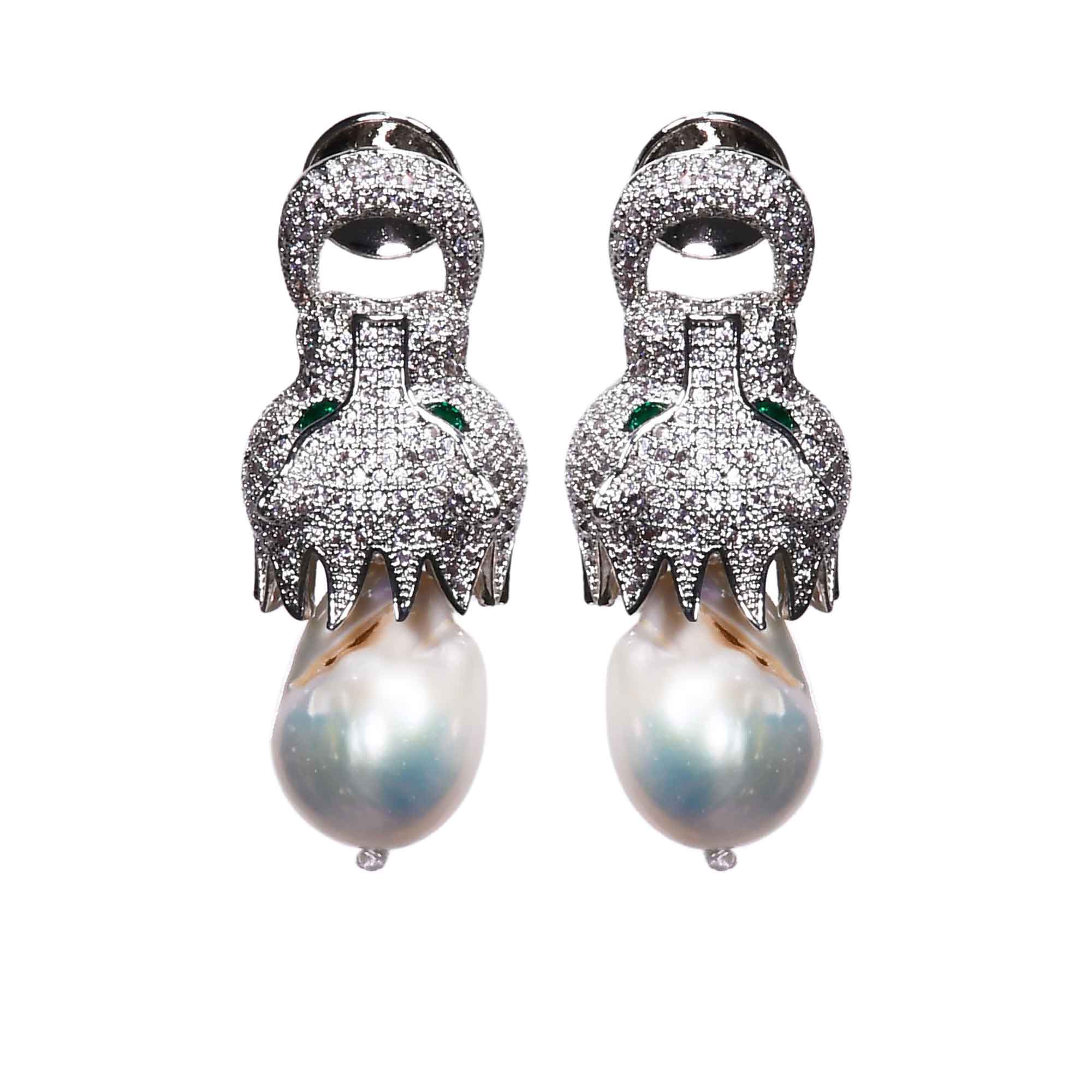 Lara Heems Women's Earring Lion Pearl Silver | Earring | Earrings | Fashion Accessories & Jewellery | Fashion Accessories & Jewrllery | Fashion Jewellery | Women | Women Earrings | Womens Lara Heems Women's Earring Lion Pearl Silver | Earring | Earrings | Fashion Accessories & Jewellery | Fashion Accessories & Jewrllery | Fashion Jewellery | Women | Women Earrings | Womens