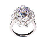 Lara Heems Women's Ring Petite white pearl