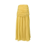 A0251004 طقم تنورة وشال زيتوني XS SS26