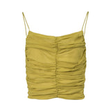 A0251004 طقم تنورة وشال زيتوني XS SS26