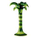Les Ottomans  Handpainted Palm Ceramic Candleholder