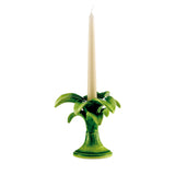 Les Ottomans Candlesticks Green Ceramic