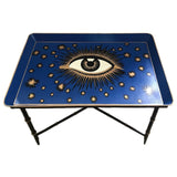 Les Ottomans Table Iron Blue Eye 85x56x50m