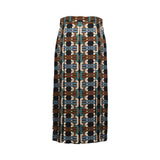 Luisa Spagnoli Filiale Women's Skirt – Blue/Tobacco Beige