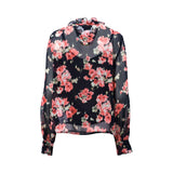 Luisa Spagnoli LAMINE Floral Print Blouse Shirt