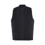 Luke Men's Sleeveless Jet Black Jacket