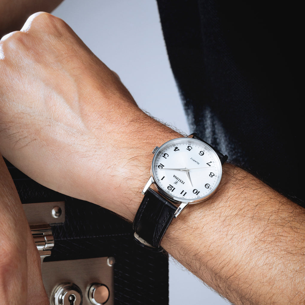 Festina Men's Classic White Dial Black Leather Strap Watch | Fashion Watches | GCC | Men | Mens | Mens Watches | Watch | Watches Festina Men's Classic White Dial Black Leather Strap Watch | Fashion Watches | GCC | Men | Mens | Mens Watches | Watch | Watches