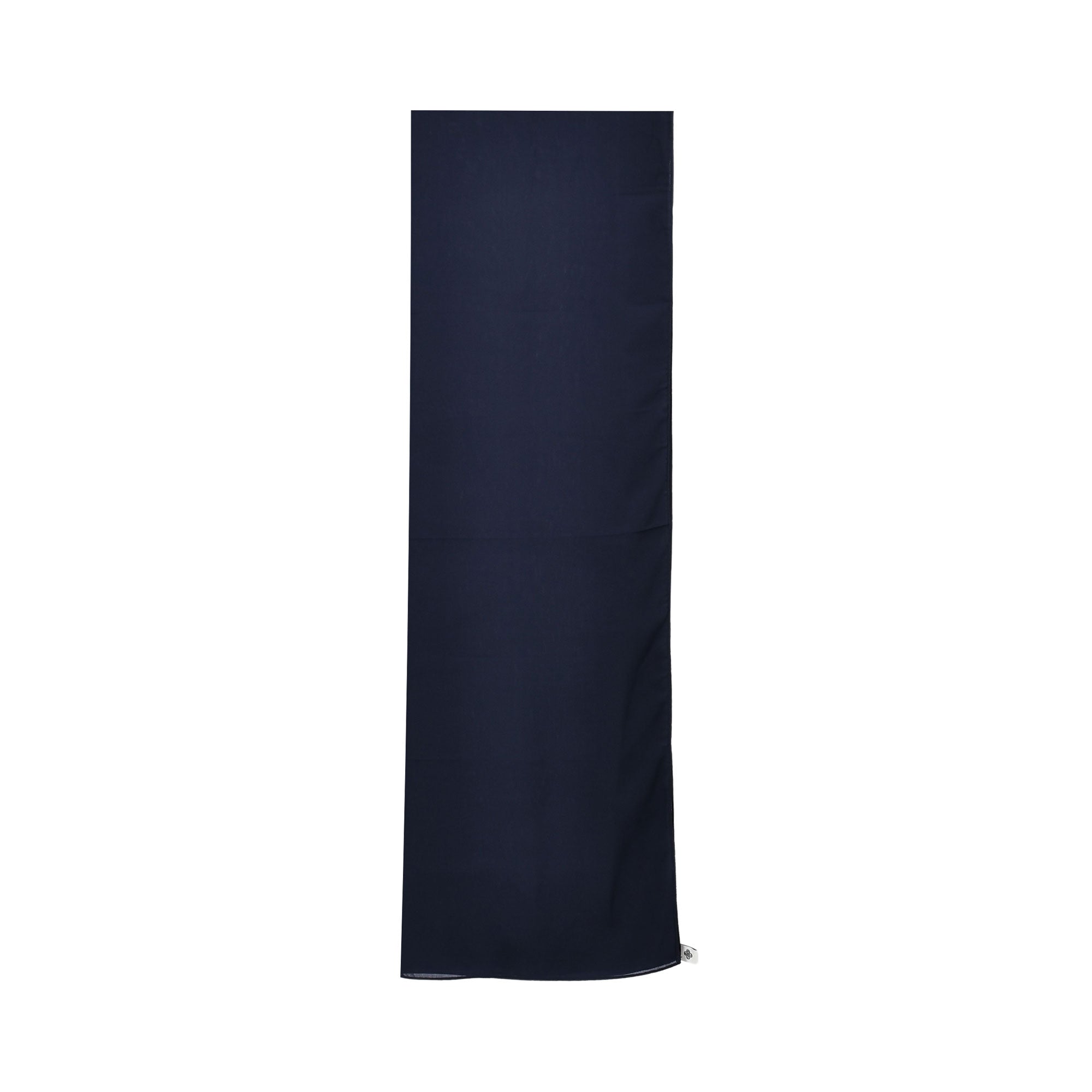 Lamar Textured Satin Midnight Blue Abaya with matching scarf — Available for Online Purchase.