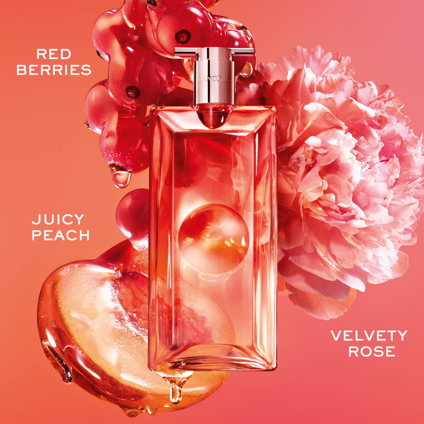 Lancôme Idôle Peach N Roses Eau De Parfum 100ml floral fruity perfume for women Shop the Latest Online at Blue Salon Qatar