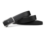 Samsonite AAMIR II Biz Plate AL Auto 04 Black Leather Belt