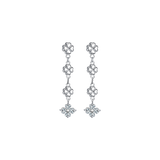 Luca Barra Women’s Four-Leaf Clovers Steel Earrings – Available for Online Purchase