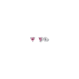 Luca Barra girl's steel earrings with pink heart zircon crystals – Find Online Today