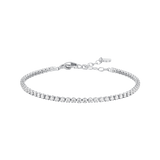Luca Barra girl’s steel tennis bracelet with white zirconia crystals — Find Online Today