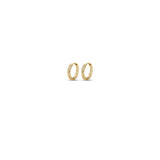 Luca Barra gold plated steel hoop earrings 12mm – Available for Online Purchase
