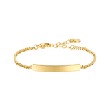 Luca Barra kid's IP gold steel bracelet with plate – Shop Now for the Latest Online