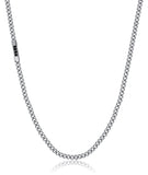 Luca Barra men’s steel necklace with black crystals – Shop Now Online