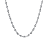 Luca Barra silver steel rope chain necklace for women – Shop Now Online