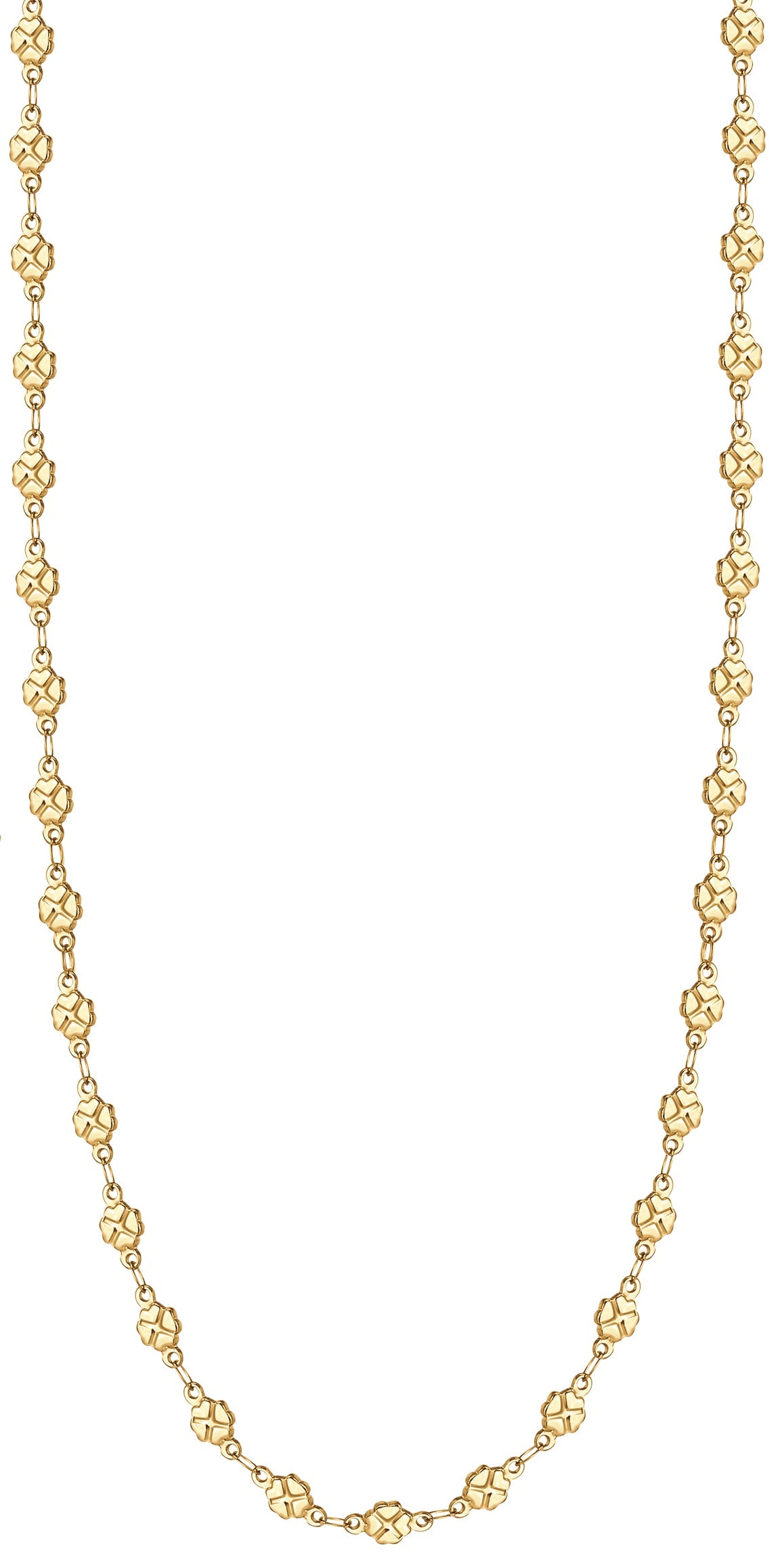 Luca Barra women's IP gold four-leaf clover necklace – Find Online Today