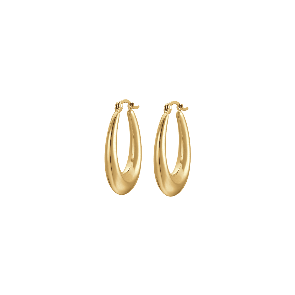 Luca Barra women's IP gold steel earrings – Shop Now Online